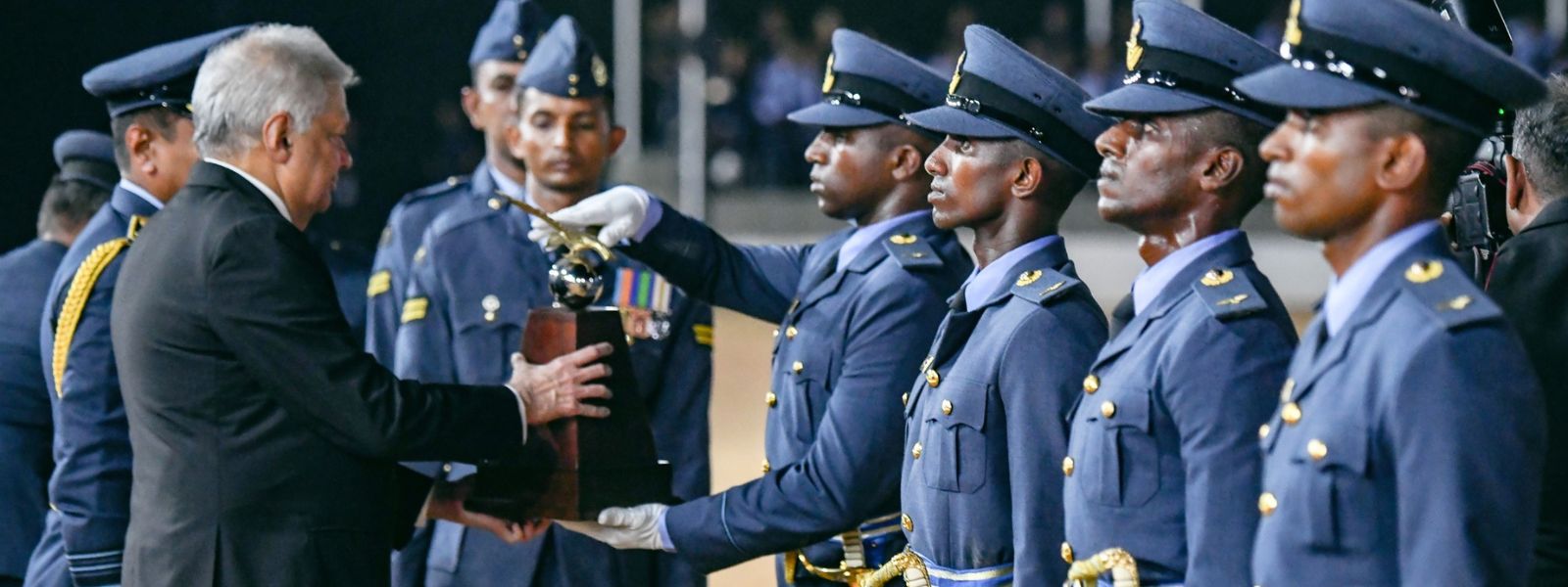 RW At First-Ever SLAF Night Passing Out Parade